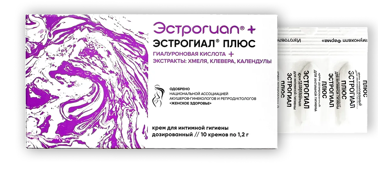 Крем дозированный Эстрогиал и Эстрогиал ПЛЮС